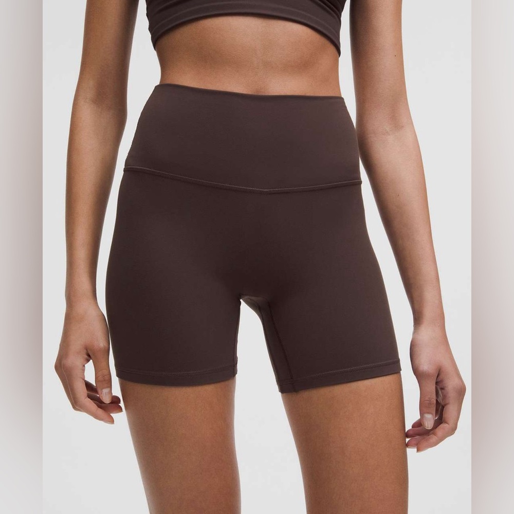 Lululemon Athletica Align No Line High-Rise Short 6" - Espresso - Size 10